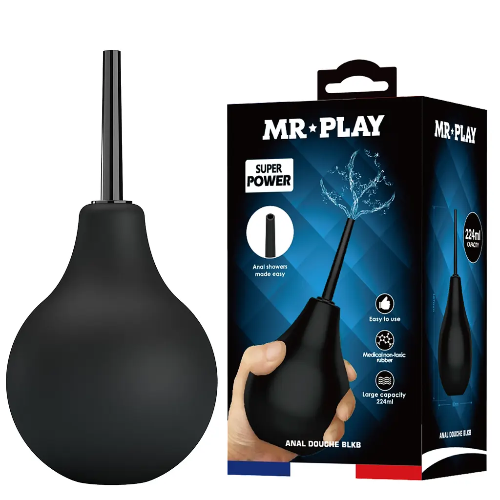 Анальний душ - Mr.Play Anal Douche Blkc Black - фото 8