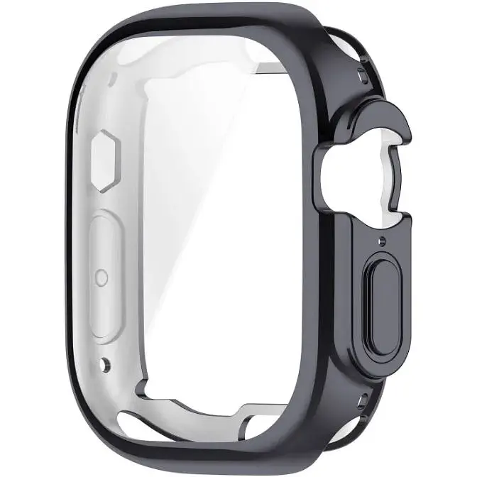 Чохол-накладка DK для Apple Watch Ultra 49mm (Series 1 / 2) Silicone Face Case (gun metal) - фото 2