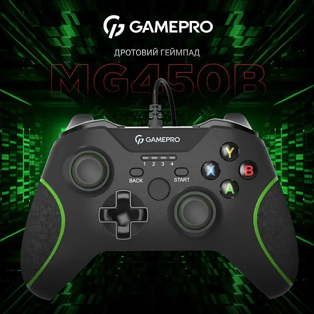 Геймпад GamePro MG450B Чорний/Зелений - фото 6