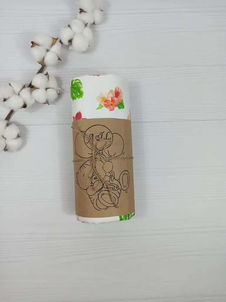 Пелюшка дитяча багаторазова непромокальна a.l.babybox Фламінго 50х80 см Різнокольоровий (NM 18154165) - фото 3