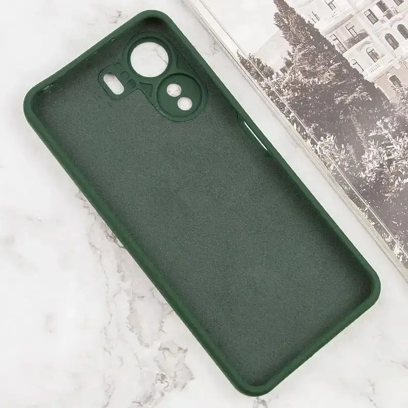 Чехол GETMAN Liquid Silk Full Camera для Redmi 13C / Poco C65 Dark Green [121218] - фото 2