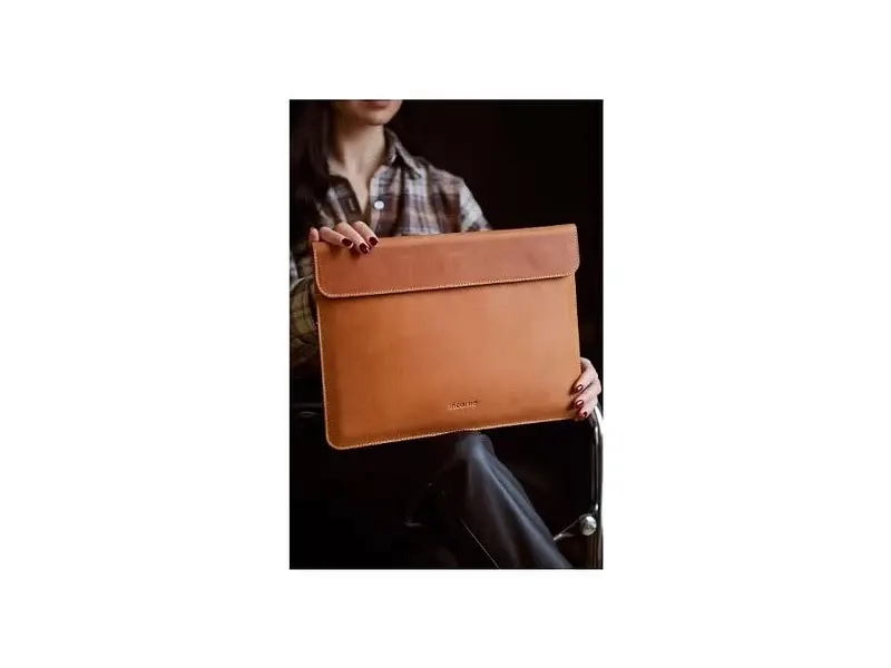 Чохол для ноутбука InCarne Klouz MacBook Pro 13 2016-2025 (вінтажний) коньяк (klouz-cognac-vintage-pro-13) - фото 5