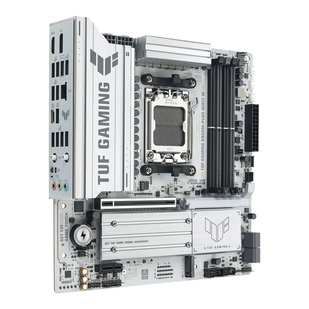 Материнcька плата Asus B850M-Plus TUF Gaming Wi-Fi W Socket AM5 (TUF GAMING B850M-PLUS WIFI7 W) Б/В - фото 2