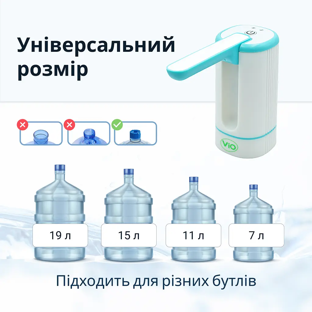 Електрична помпа для води ViO E21 з носиком, що складається - фото 6