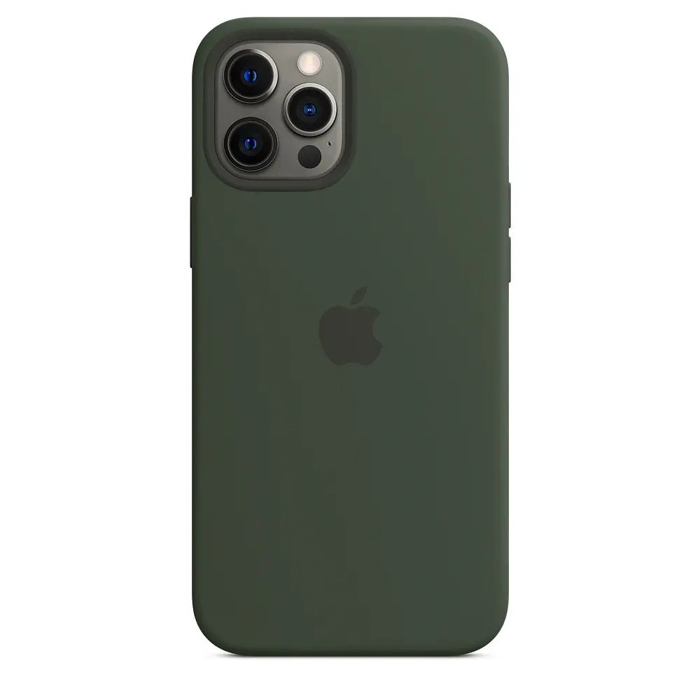 Чохол Silicone Case для Apple iPhone 12 Pro Max (Dark Olive) АА [72357] - фото 4