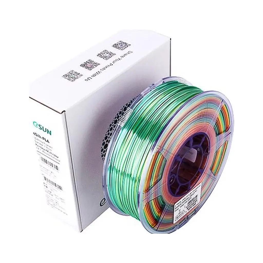 Пластик для 3D-принтера eSUN ePLA-Silk 1,75mm 1kg RAINBOW (EPLA-SILK175RB1) - фото 2