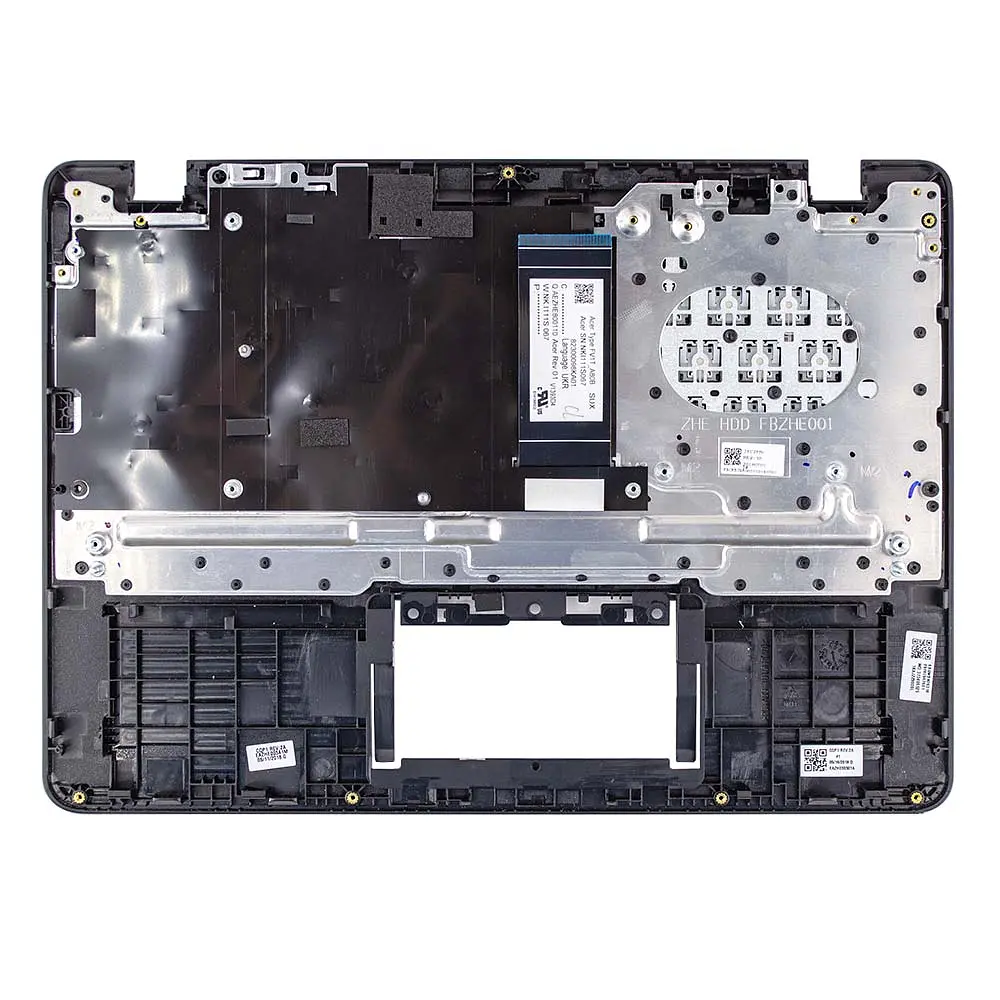 Корпус верхня кришка для Acer Aspire A111-31 series, 6B.GW2N7.031, RU/UA, (Чорний, топкейс, з клавіатурою, без тачпада, C Cover, Оригінал) - фото 2