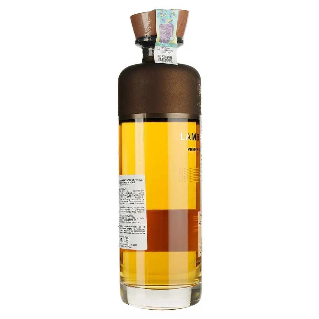 Віскі Lambertus Founders Reserve 10 Year Old 43% 0.7 л в подарунковій упаковці - фото 5