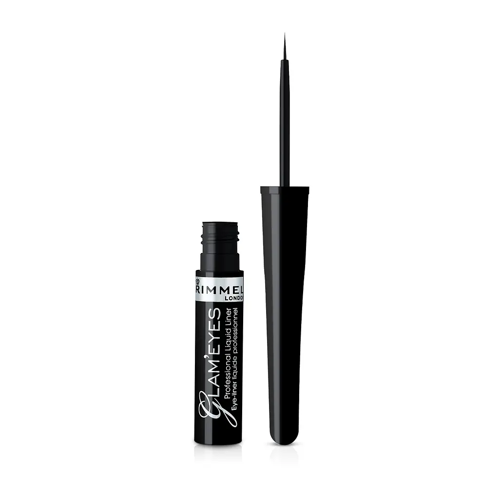 Підводка для очей Rimmel Glam'eyes Professional Liquid Liner, відтінок Black Glamour, 3,5 мл (8000015255877) - фото 2