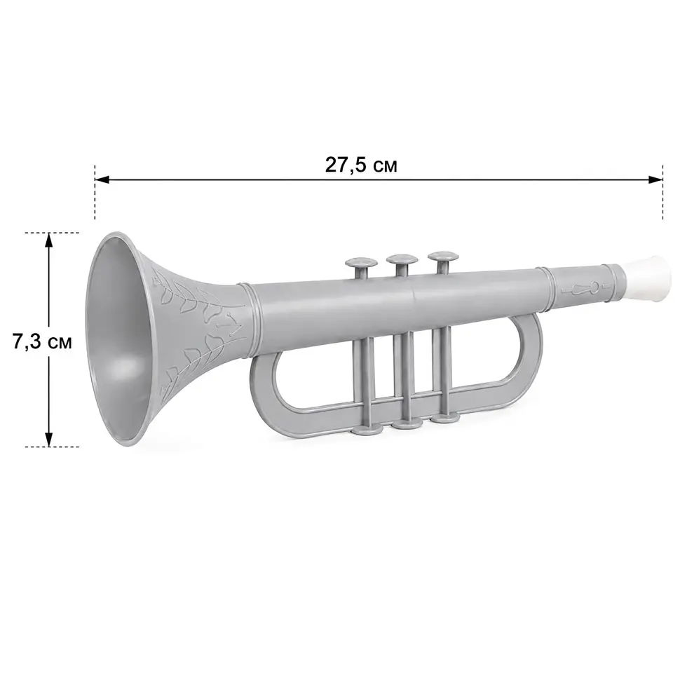 Дитяча музична іграшка Сопілка №2 319BMS(Blue) розмір 27,5х7,3 см - фото 2