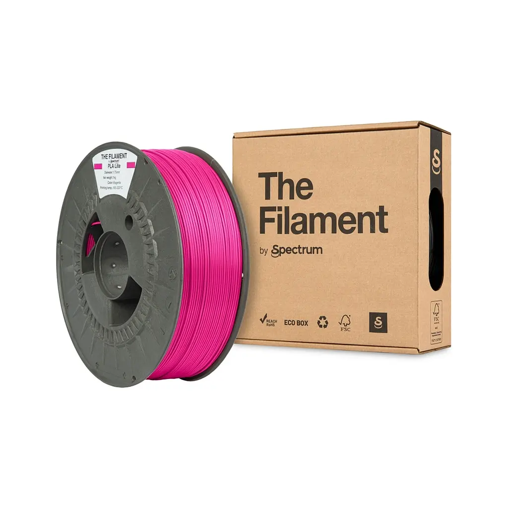 Пластик для 3D-принтера The Filament PLA Lite 1.75mm MAGENTA 1kg (TF-24233) - фото 3