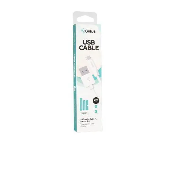 Кабель Gelius One Cable USB to Type-C GP-UC120 12W 2m White - фото 2