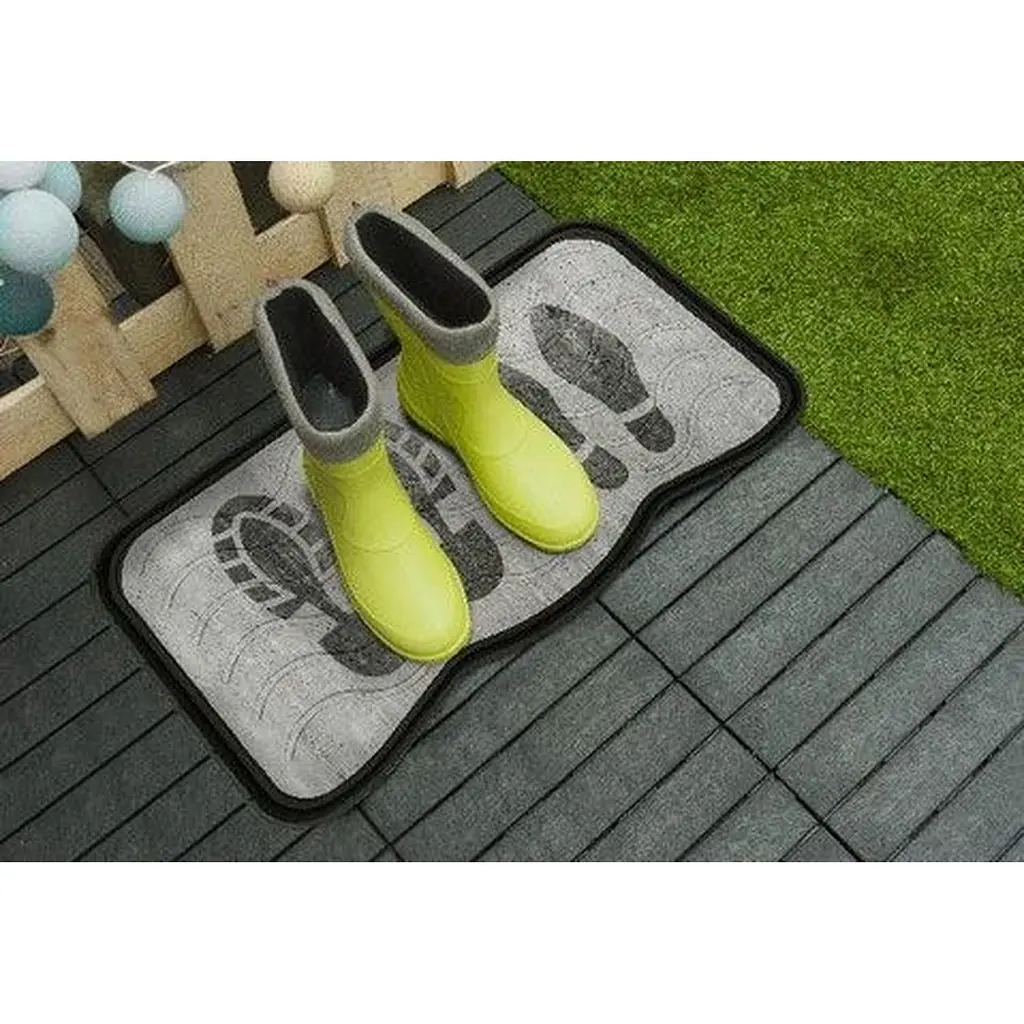 Піддон для взуття з малюнком MultyHome Footprints 38x75 см - фото 3