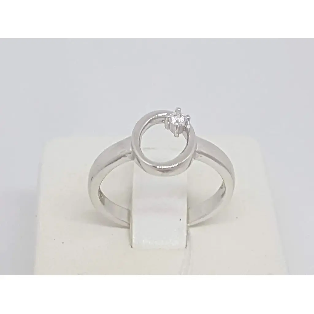 Срібне кільце Срібний рай з фіанітом. 1111 094185 18 - фото 3