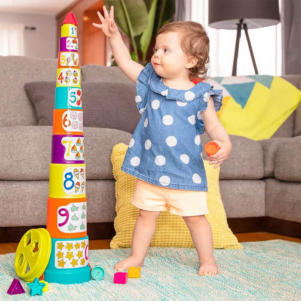 Игровой набор Battat Сортер-пирамидка 2 в 1 (BT2529Z) - фото 7