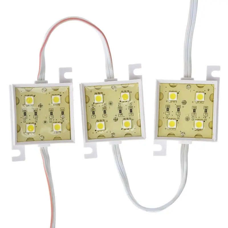 Світлодіодний модуль Brille 12V 0.96W SMD 5050 CW IP20 (BY-012/4) 183812 - фото 2