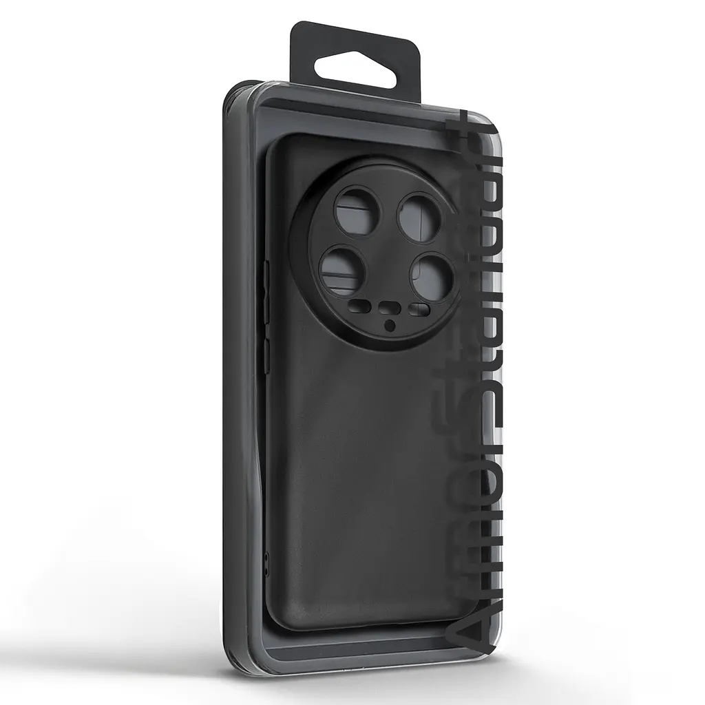 Чехол-накладка для смартфона Xiaomi 14 Ultra, противоударный, силиконовый, термополиуретановый (ТПУ), с защитой камеры и корпуса, черный, защита всего корпуса, ArmorStandart (ARM74114) - фото 5
