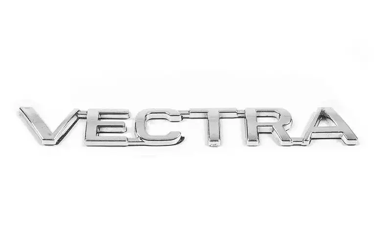 Емблема напис для Opel Vectra на скотчі Хром 150х18 мм 173.23 - фото 2