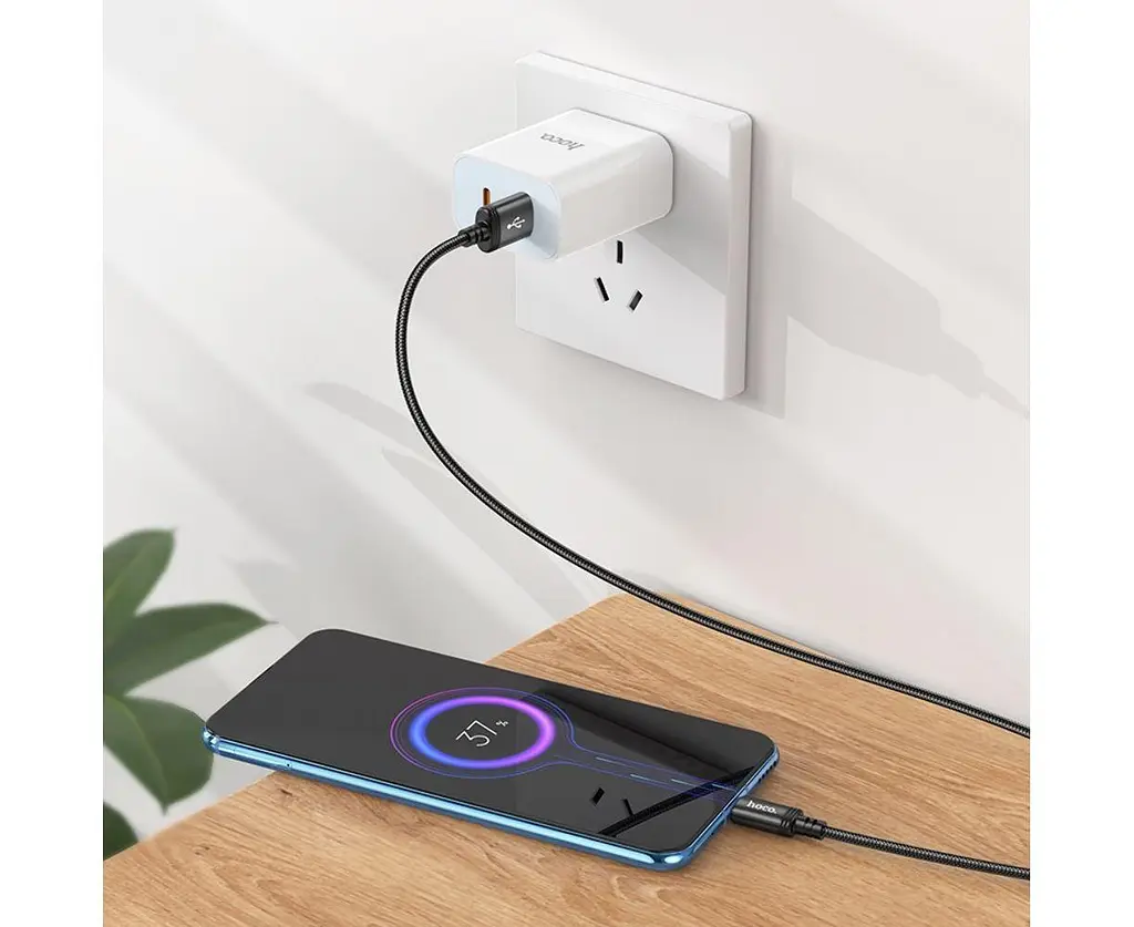 Кабель Hoco X91 microUSB 3 метра штекер микро-нейлоновое оплетение - фото 5