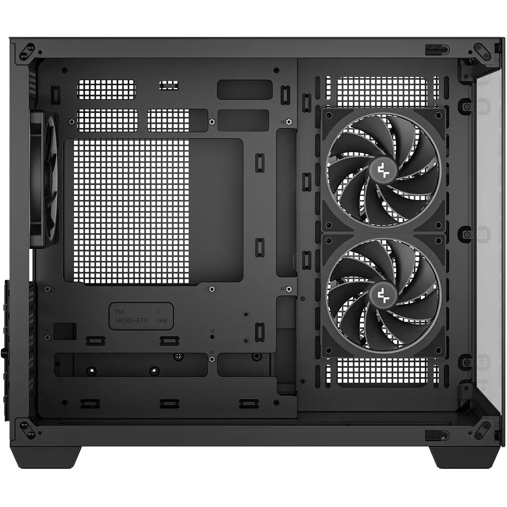 Корпус Deepcool CG330 3F Black без БЖ (R-CG330-BKNGM3-G) - фото 3