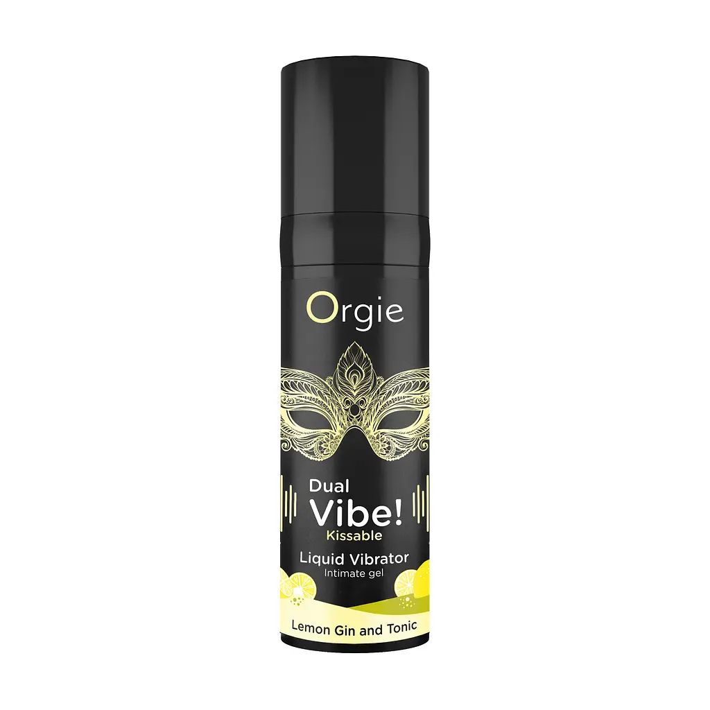 Рідкий вібратор Orgie Dual Vibe, 15 мл (лимонний джин-тонік) - фото 2