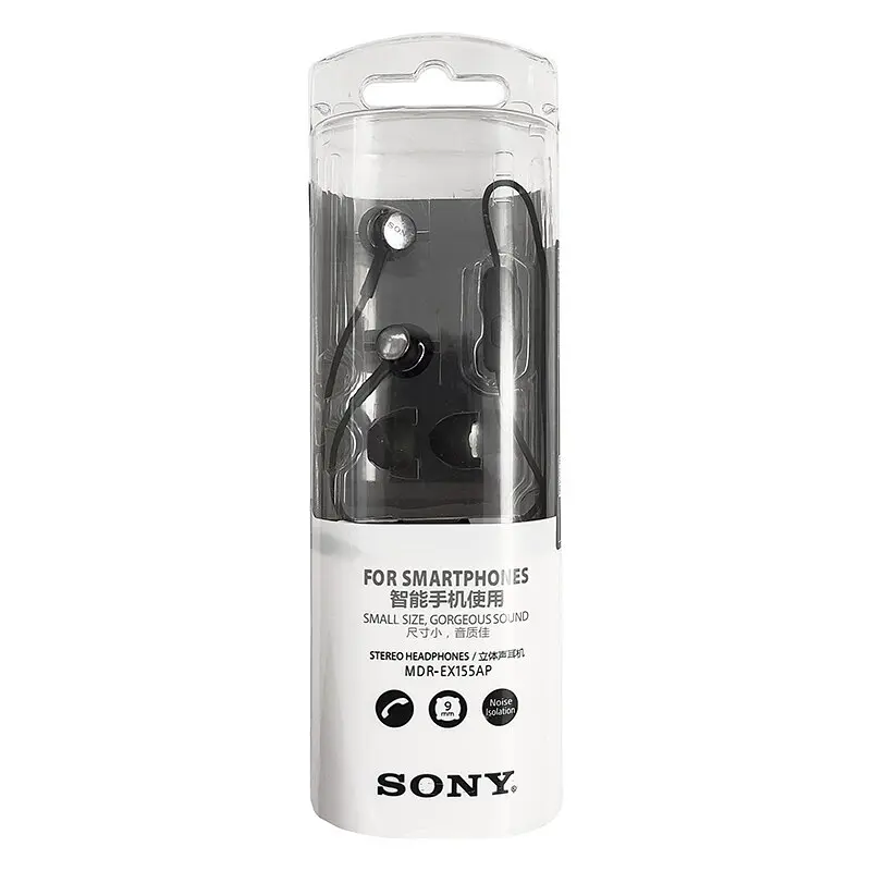Навушники Sony гарнітура MDR-EX155AP чорна - фото 3