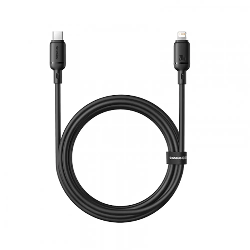 Кабель Baseus Silky Series Fast Charging Cable Type-C to iP 20W 2 м Cluster Черный - фото 3