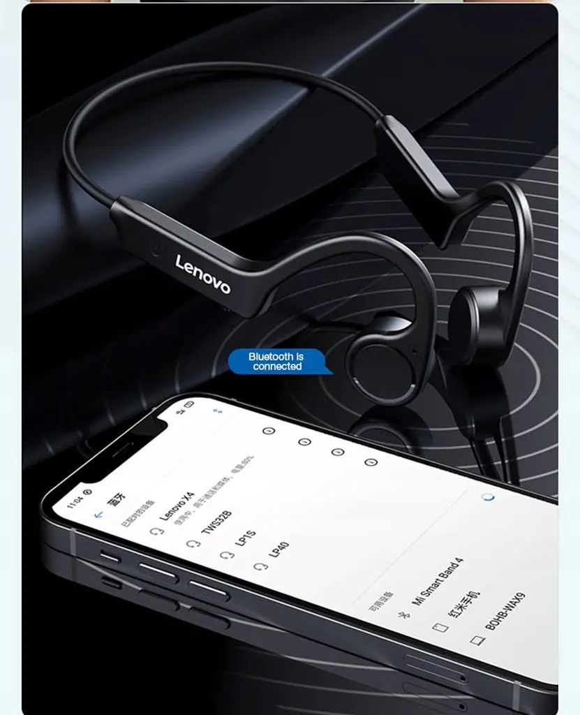 Навушники бездротові Lenovo X4 black - фото 6