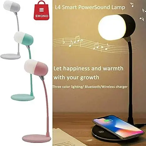Настільна LED-лампа MD-088 з бездротовою зарядкою, Bluetooth-колонкою та динаміком - фото 4