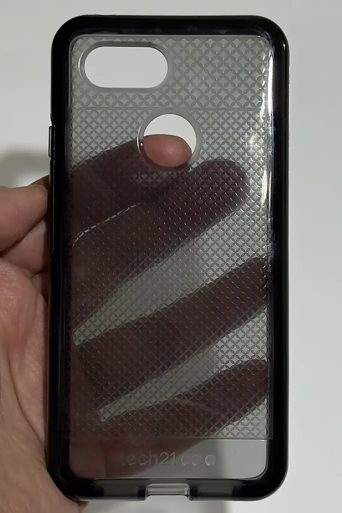 Оригінальний протиударний чохол Tech21 Evo Check для Google Pixel 3 (5.5") Smokey Black - фото 4