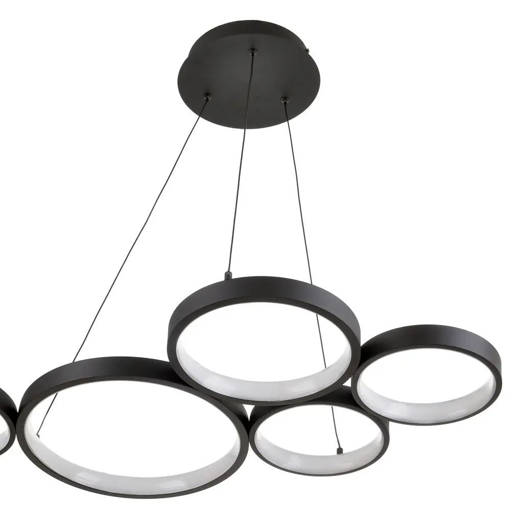 Люстра Brille стельова підвісна лофт в хол LED BL-847S/76W WW BK - фото 8
