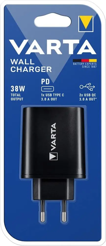 Зарядний пристрій Varta Wall Charger 38W Black (57958101401) - фото 2