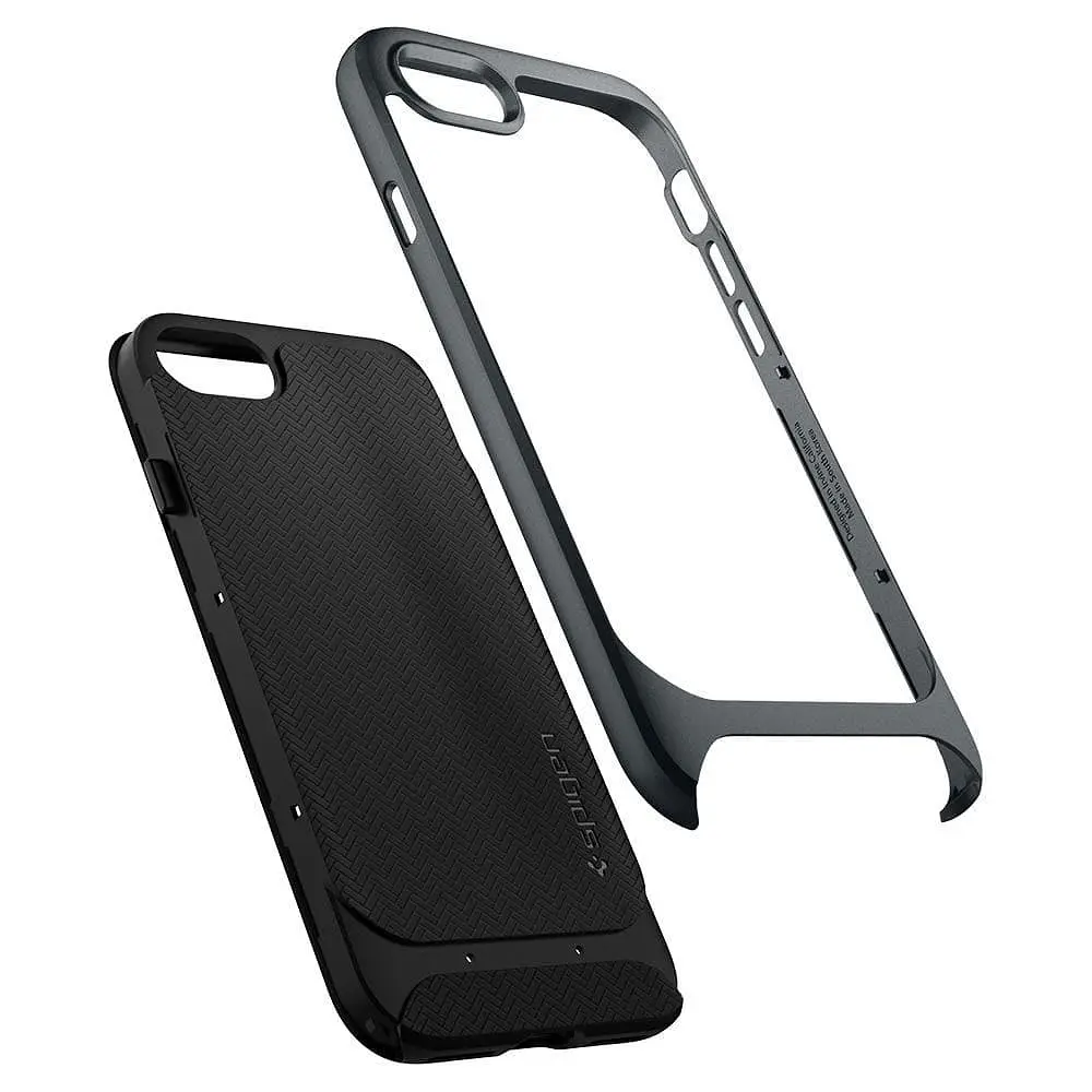 Чохол протиударний Spigen Neo Hybrid Herringbone ACS00952 для iPhone 7/8/SE 2020/2022 Metal Slate - фото 5