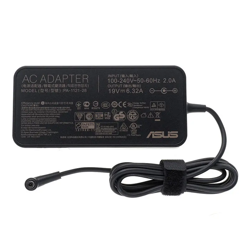 Блок живлення для ноутбука Asus 19V 6.32A 120W 6.0*3.7мм-PIN чорний OVALE - фото 2
