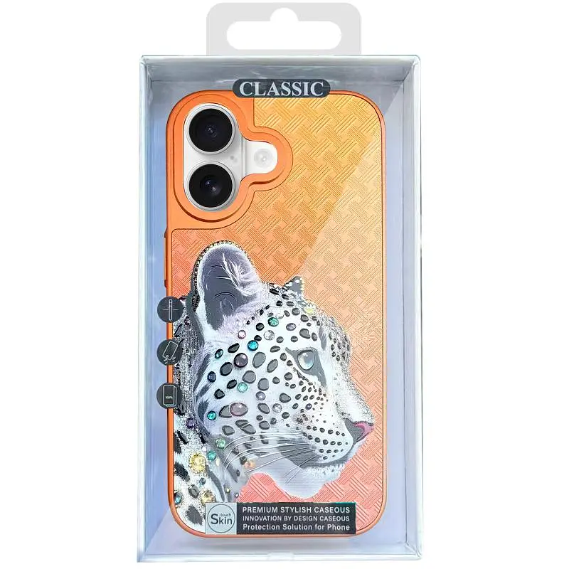 Чохол Epik TPU+PC Crystal Hunt with MagSafe для Apple iPhone 17 (6.3) Orange - фото 2