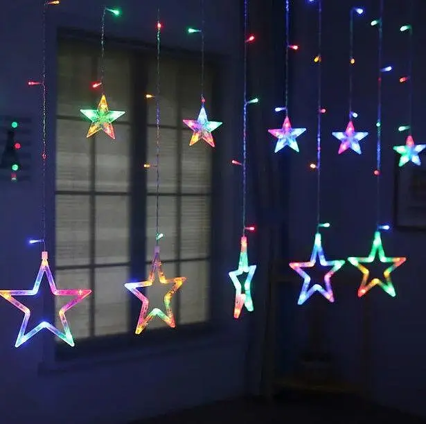 Гірлянда світлодіодна Sun Lamp штора Зоряне небо 138 led 2.5 м ширина Multi Color - фото 2