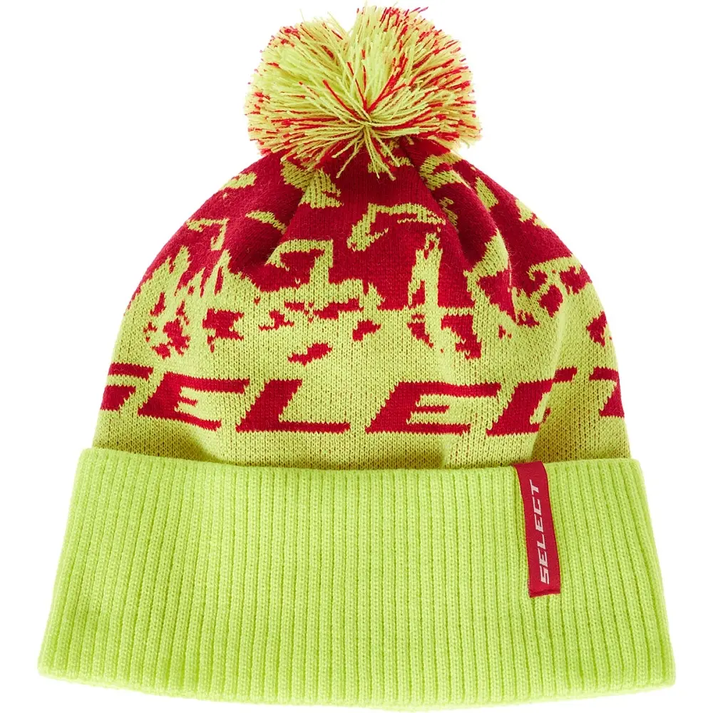 Шапка Select Pompon Hat 58 Yellow Red - фото 4
