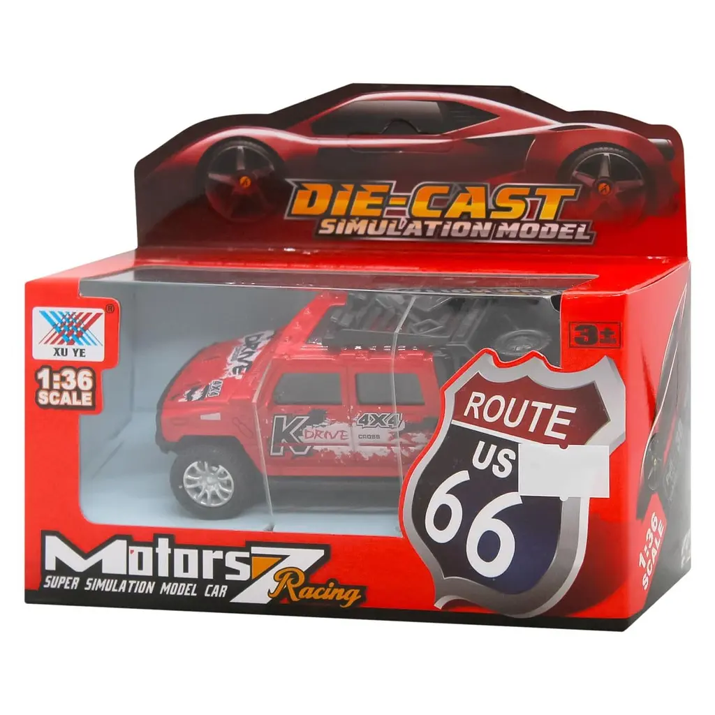 Игрушка DIY Toys Машинка внедорожник металлическая инерционная 1:36 в ассортименте (CJ-1479291) - фото 2