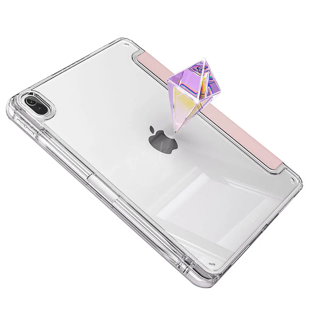 Чохол до планшета BeCover Ultra Slim Origami Transparent Apple iPad Air 11" M4 2026 Pink (715185) - фото 4