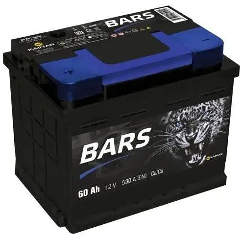 Аккумулятор Bars 60Ah (+/-) 530EN 242x175x190 мм - фото 2