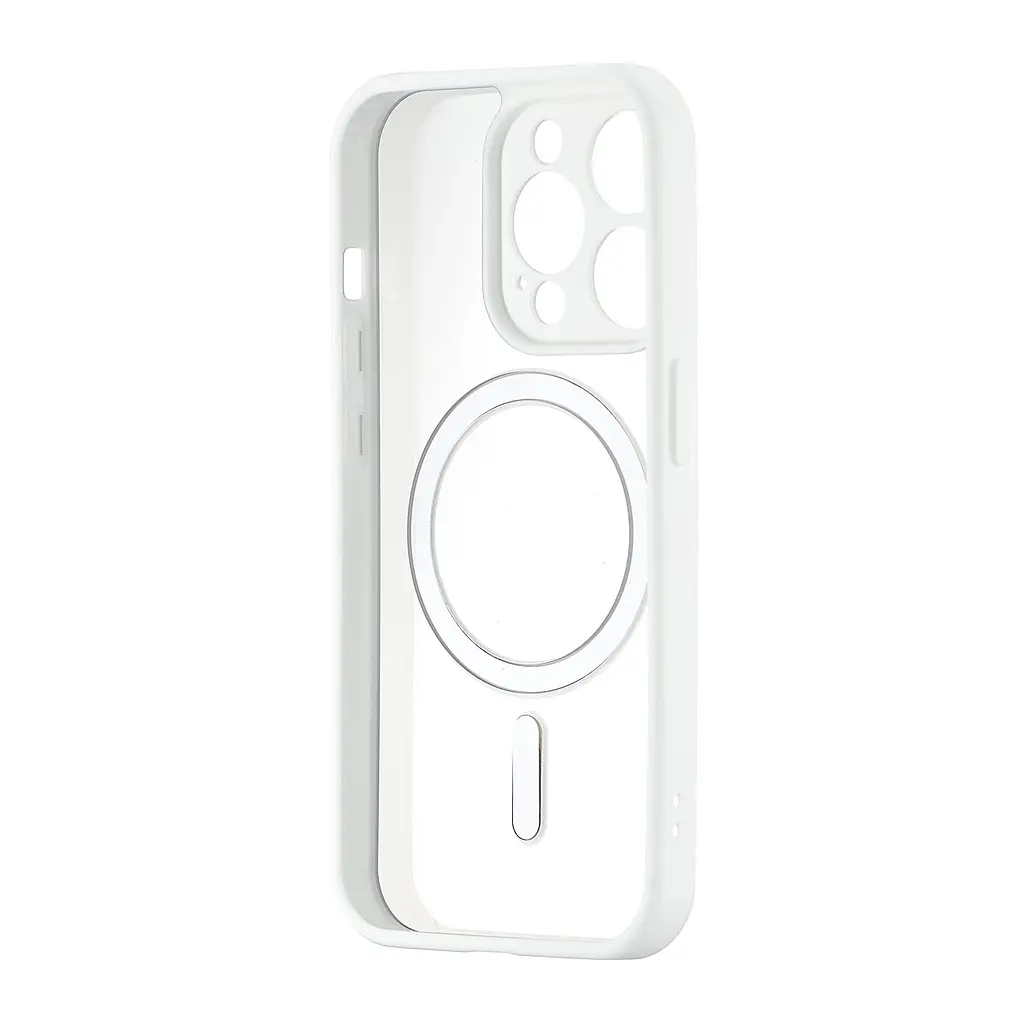Чохол Color Edge with MagSafe (Protected Camera) iPhone 15 Pro White - фото 3