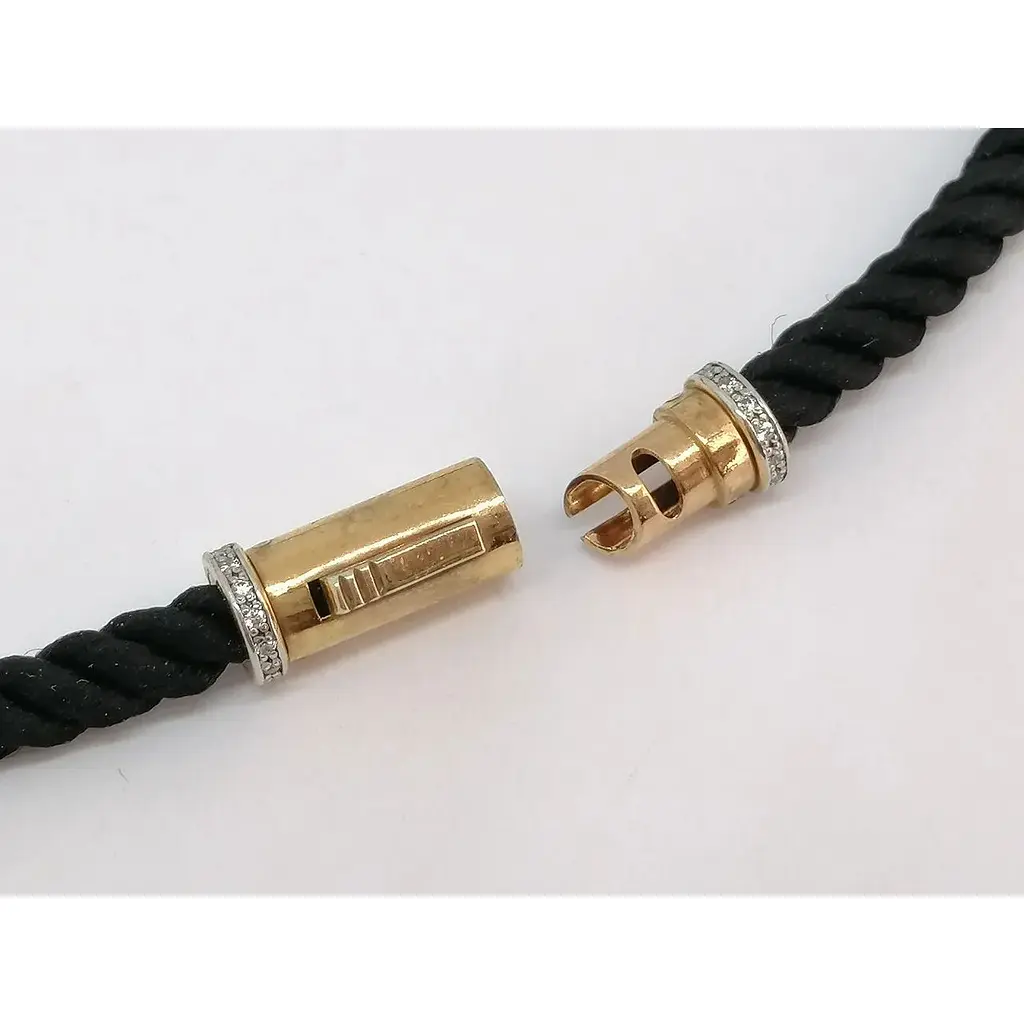 Кольє з текстилю Харківська ювелірна фабрика з срібними вставками. Артикул 10438-ЗРОН 60 - фото 5