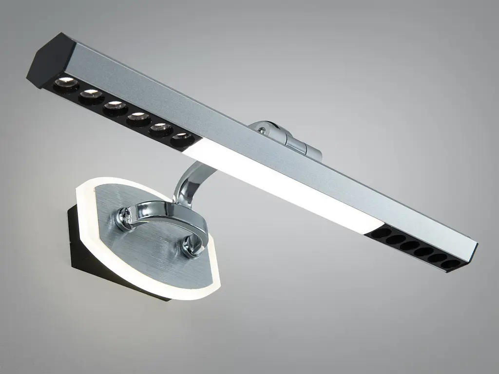 Настінний LED світильник для дзеркал Diasha 9520/S 16 W сірий - фото 2