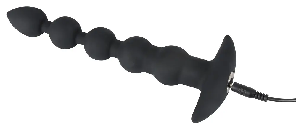 Анальний стимулятор Black Velvets Rechargeable Beads чорний - фото 5