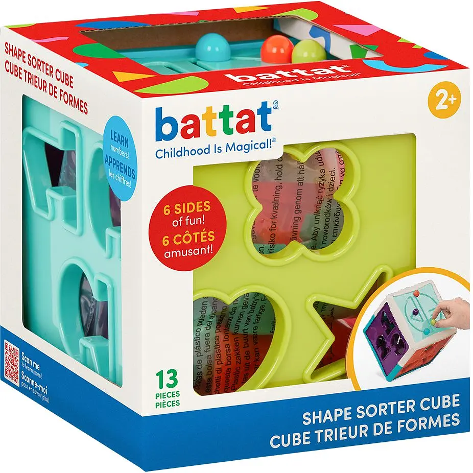Розвивальна іграшка-сортер Battat Lite Розумний куб (BT4577Z) - фото 10