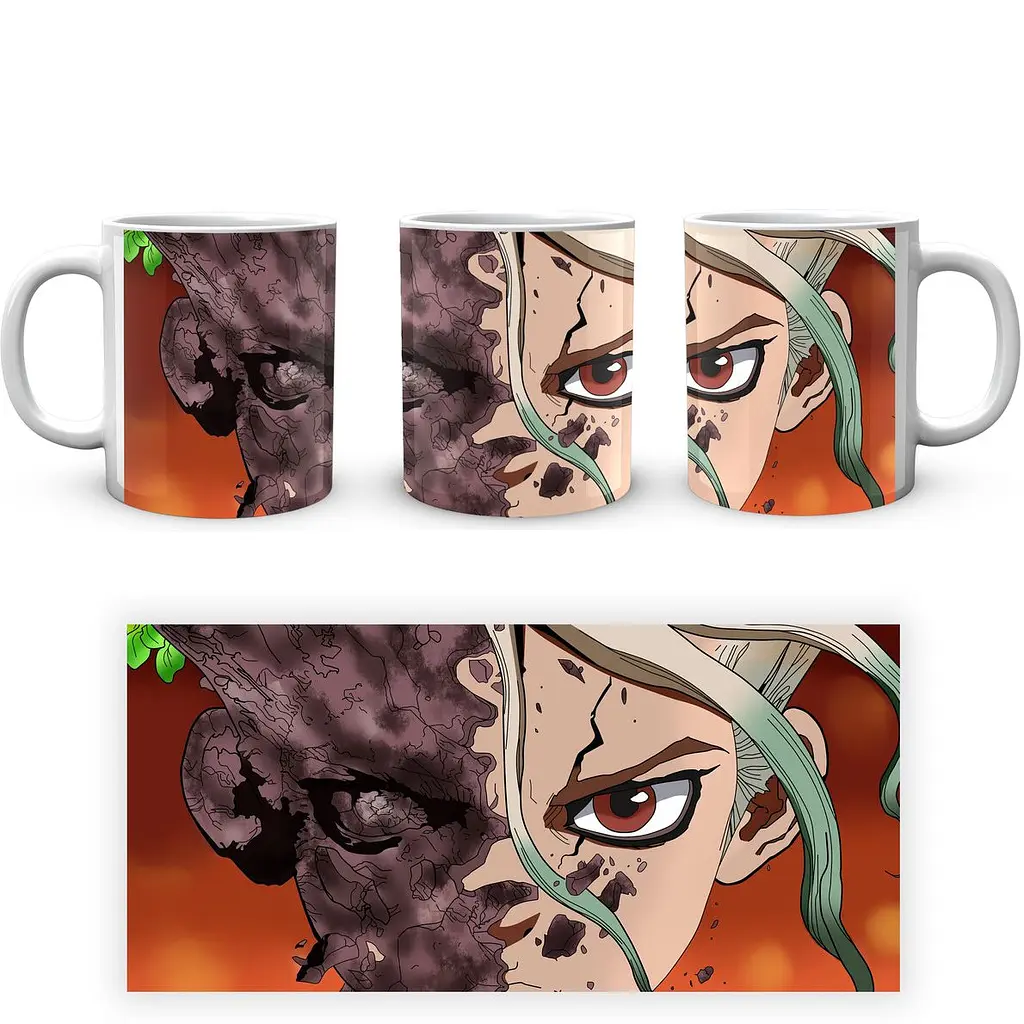 Кухоль GeekLand Dr. Stone Доктор Стоун Сенку DS 02.03 330 мл білий - фото 3