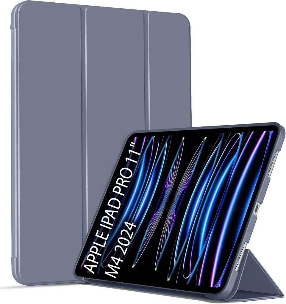 Чохол до планшета BeCover Tri Fold Soft TPU Silicone Apple iPad Pro 11" M4 2024 Purple (711749) - фото 2