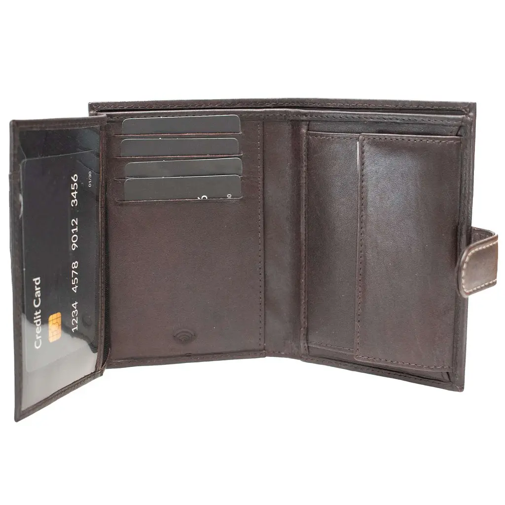 Портмоне чоловіче шкіряне Semi Line RFID Brown (P8266-1) - фото 3