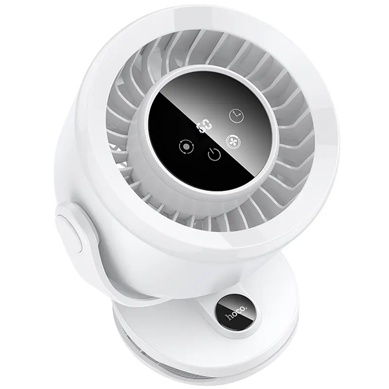 Портативний вентилятор HX608 handheld folding fan 3600 mAh White Hoco teh0029483 - фото 4