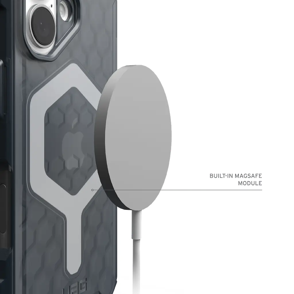 Чохол протиударний UAG Essential Armor MagSafe для iPhone 16 (6.1") Ash 114450113131 - фото 8